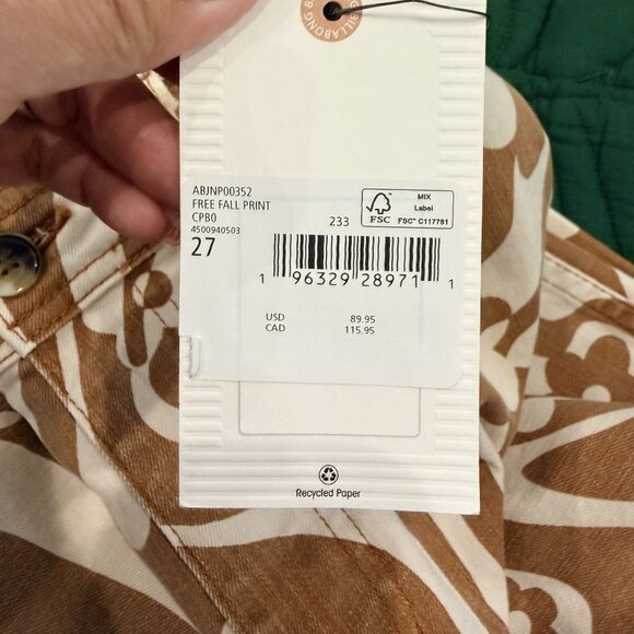 Billabong Womens 27 Free Fall High Waist Wide Leg Pant Beachy Retro Groovy - Picture 5 of 10